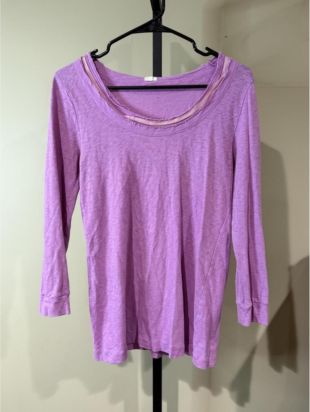 J.Crew Medium Women's Long Sleeve Purple Top